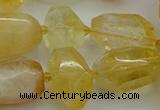 CNG5232 15.5 inches 12*16mm - 15*25mm faceted nuggets citrine beads