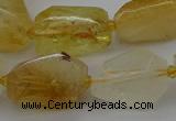 CNG5321 15.5 inches 12*16mm - 15*25mm faceted nuggets citrine beads