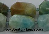 CNG5341 15.5 inches 13*18mm - 18*30mm faceted nuggets amazonite beads