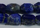 CNG5410 15.5 inches 12*16mm - 15*20mm faceted nuggets lapis lazuli beads