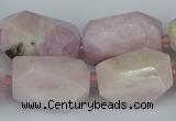 CNG5446 15.5 inches 12*16mm - 15*25mm faceted nuggets kunzite beads