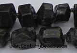 CNG5459 15.5 inches 12*16mm - 15*20mm nuggets black tourmaline beads