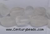 CNG5530 15.5 inches 10*14mm - 12*16mm nuggets white crystal beads