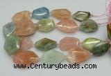 CNG5592 15.5 inches 25*35mm - 30*40mm faceted freeform morganite beads