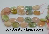 CNG5593 15.5 inches 20*25mm - 25*30mm faceted freeform morganite beads
