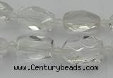 CNG5603 15.5 inches 8*12mm - 13*18mm faceted nuggets white crystal beads