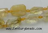 CNG5604 15.5 inches 8*12mm - 13*18mm faceted nuggets citrine beads