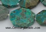 CNG5622 18*25mm - 22*30mm freeform chrysocolla gemstone beads