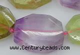 CNG5688 20*30mm - 35*45mm faceted freeform mixed quartz beads