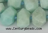 CNG5692 15.5 inches 12*16mm - 15*20mm faceted nuggets amazonite beads