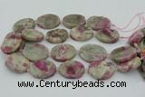 CNG5744 15.5 inches 25*35mm - 30*40mm freeform pink tourmaline beads