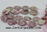 CNG5745 15.5 inches 25*35mm - 30*40mm freeform pink tourmaline beads