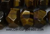 CNG5771 12*16mm - 13*18mm faceted nuggets yellow tiger eye beads