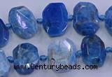 CNG5788 10*14mm - 12*16mm faceted freeform apatite beads