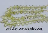 CNG5826 15.5 inches 8*18mm - 13*30mm freeform lemon quartz beads