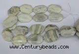 CNG5834 15.5 inches 20*30mm - 35*45mm faceted freeform moonstone beads