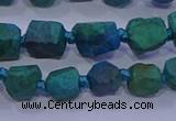 CNG5917 15.5 inches 4*6mm - 6*10mm nuggets rough chrysocolla beads