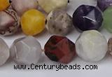 CNG6130 15.5 inches 8mm faceted nuggets mixed gemstone beads