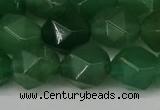 CNG6176 15.5 inches 10mm faceted nuggets green aventurine beads