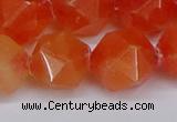 CNG6291 15.5 inches 14mm faceted nuggets candy jade beads