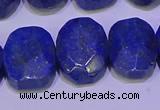 CNG6315 15.5 inches 13*18mm - 15*20mm faceted freeform lapis lazuli beads