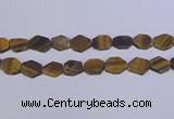 CNG6370 15.5 inches 14*18mm - 16*22mm freeform matte yellow tiger eye beads