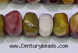 CNG6384 15.5 inches 6*14mm - 8*14mm nuggets mookaite beads