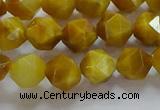 CNG6531 15.5 inches 8mm faceted nuggets golden tiger eye beads