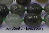 CNG6871 8*12mm - 10*14mm nuggets green rutilated quartz beads