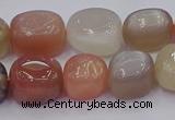 CNG6897 15.5 inches 12*16mm - 13*18mm nuggets mixed moonstone beads