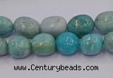 CNG6908 15.5 inches 8*12mm - 10*14mm nuggets amazonite beads