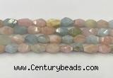 CNG6963 15.5 inches 10*14mm - 12*16mm faceted nuggets morganite beads