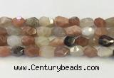 CNG6967 12*14mm - 13*18mm faceted nuggets mixed moonstone beads