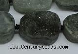 CNG7028 15.5 inches 20*28mm - 25*35mm freeform druzy agate beads