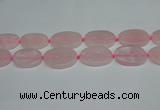 CNG7051 15.5 inches 25*35mm - 30*45mm freeform rose quartz beads