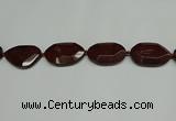 CNG7107 25*35mm - 35*45mm faceted freeform brecciated jasper beads