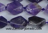 CNG7132 15.5 inches 6*10mm - 10*14mm faceted nuggets amethyst beads