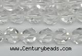 CNG7210 15.5 inches 6mm faceted nuggets white crystal beads