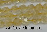 CNG7235 15.5 inches 6mm faceted nuggets citrine beads wholesale