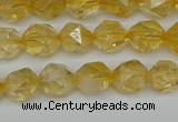 CNG7236 15.5 inches 8mm faceted nuggets citrine beads wholesale