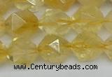 CNG7238 15.5 inches 12mm faceted nuggets citrine beads wholesale