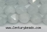 CNG7261 15.5 inches 8mm faceted nuggets aquamarine beads