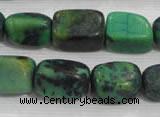 CNG727 15.5 inches 15*20mm nuggets pine turquoise beads wholesale