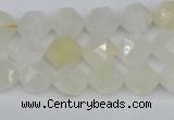 CNG7285 15.5 inches 6mm faceted nuggets white moonstone beads