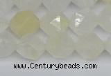 CNG7287 15.5 inches 10mm faceted nuggets white moonstone beads