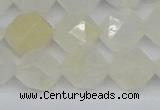 CNG7288 15.5 inches 12mm faceted nuggets white moonstone beads