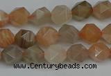 CNG7291 15.5 inches 8mm faceted nuggets moonstone beads