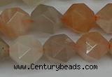 CNG7293 15.5 inches 12mm faceted nuggets moonstone beads