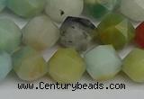 CNG7417 15.5 inches 10mm faceted nuggets amazonite beads