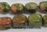 CNG742 15.5 inches 15*18mm nuggets unakite beads wholesale